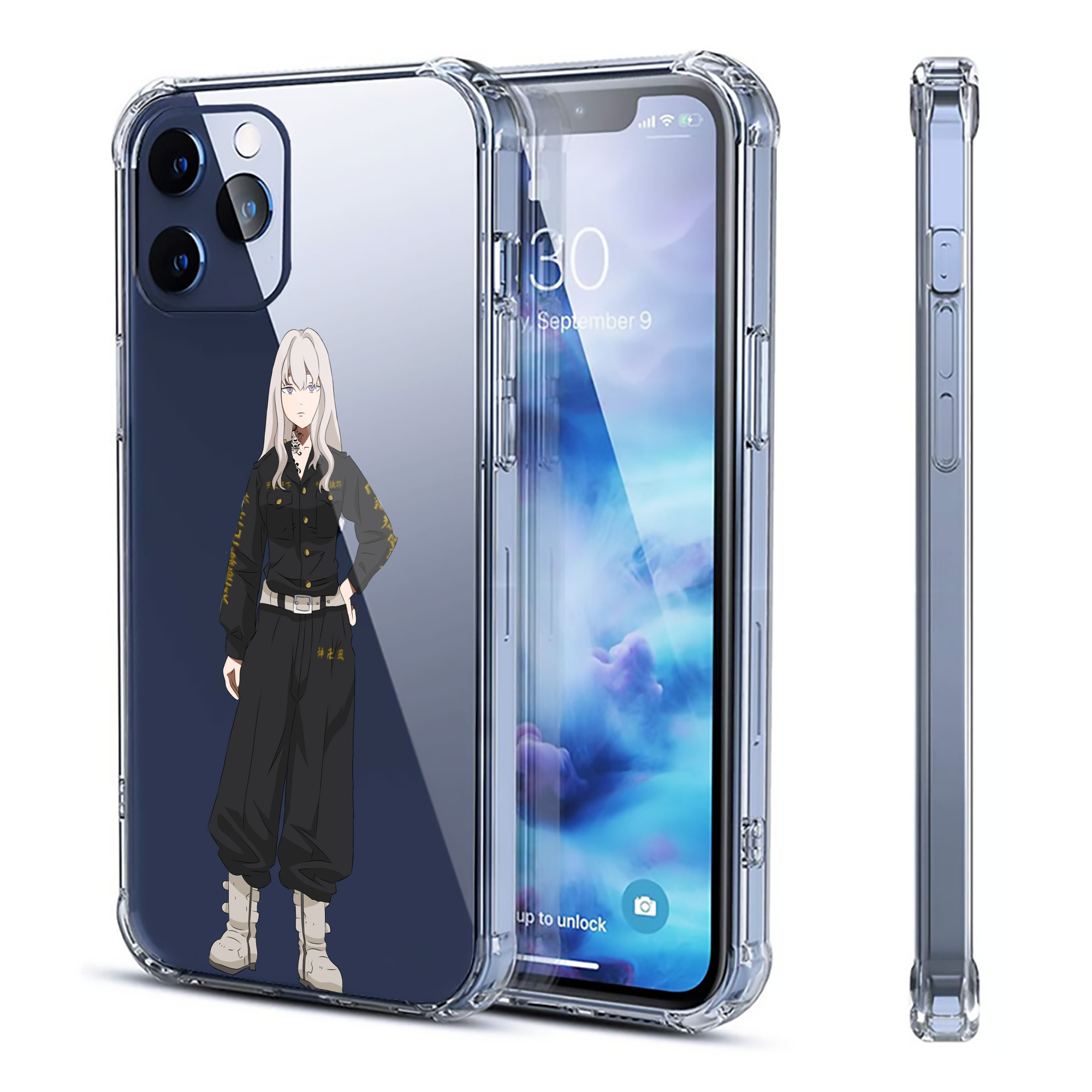 （画像用） 東京リベンジャーズ Tokyo Revengers 【iPhone 12シリーズ対応】透明スマホケース（クリアソフトケース）
